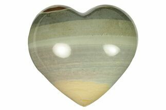 Wide, Polychrome Jasper Heart - Madagascar #278019