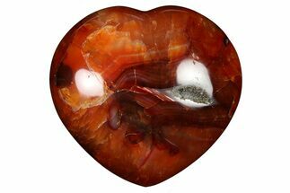 Colorful Carnelian Agate Heart #277988