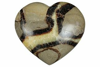Polished Septarian Heart - Madagascar #278042