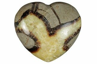 Polished Septarian Heart - Madagascar #278046