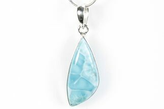 Stunning, Larimar Pendant (Necklace) - Sterling Silver #278380