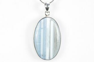 Owyhee Blue Opal Pendant - Sterling Silver #278432