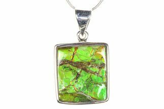 Stunning Ammolite Pendant (Necklace) - Sterling Silver #278412