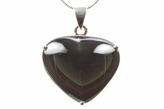 Rainbow Obsidian Pendant (Necklace) - Sterling Silver #278507