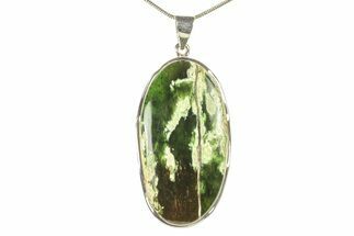 Chrome Chalcedony Pendant (Necklace) - Sterling Silver #279084