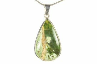 Chrome Chalcedony Pendant (Necklace) - Sterling Silver #279085