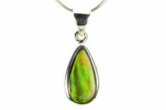 Stunning Ammolite Pendant (Necklace) - Sterling Silver #280004