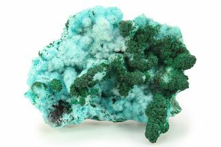 Chrysocolla Pseudomorph after Azurite with Malachite - Congo #280840