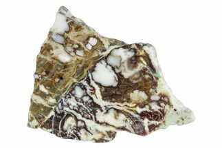 Polished Wild Horse Magnesite Slice - Arizona #281854