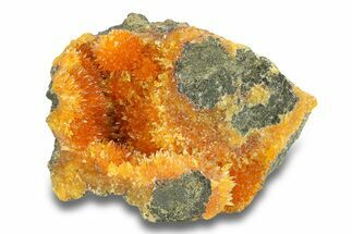 Intense Orange Calcite Crystal Cluster - Poland #282199