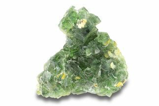 Deep Green Fluorite Cluster with Muscovite - Namibia #284019