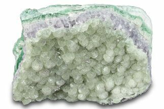Botryoidal Fluorite on Amethyst - Colorado #285058
