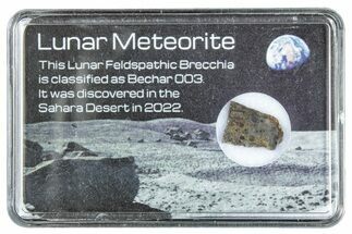 Polished Lunar Meteorite Slice ( g) - Bechar #285181