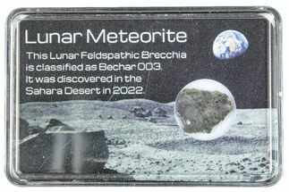 Polished Lunar Meteorite Slice ( g) - Bechar #285233