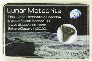 Polished Lunar Meteorite Slice ( g) - Bechar #285289