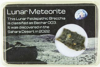 Polished Lunar Meteorite Slice ( g) - Bechar #285296