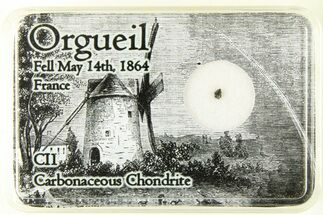 Orgueil Meteorite Fragment - Witnessed Fall #285466