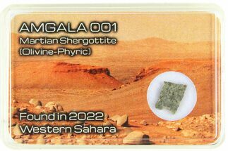 Martian Shergottite Meteorite Slice - Amgala #285567
