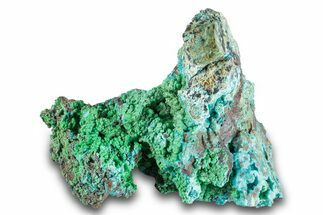 Striking Green Conichalcite on Chrysocolla - Namibia #285071