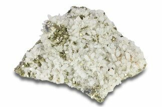 Quartz Crystals with Striated Pyrite - Peru #287603