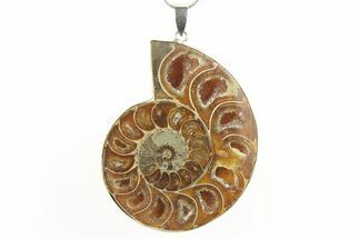 Fossil Ammonite Pendant - Million Years Old #288022