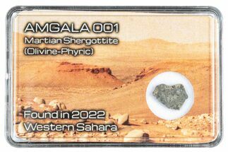 Martian Shergottite Meteorite Slice - Amgala #288313