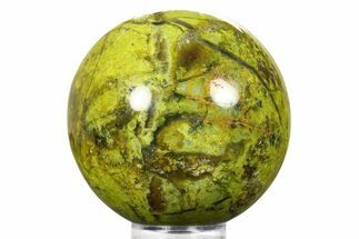 Polished Green Opal Sphere - Madagascar #290926