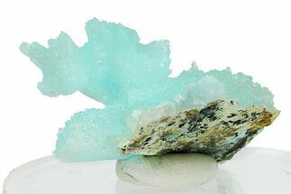 Blue-Green Aragonite Aggregation - Wenshan Mine, China #290973