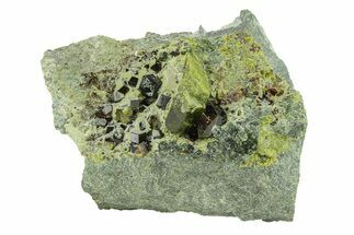 Gemmy Andradite Garnets with Diopside - Afghanistan #290367