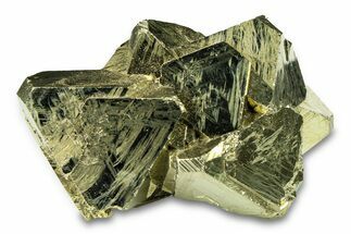 Gleaming Pyrite Crystal Cluster - Peru #291931