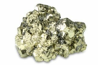 Gleaming Pyrite Crystal Cluster - Peru #291933