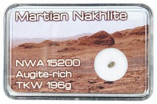 Martian Nakhlite Meteorite Fragment - NWA #292154
