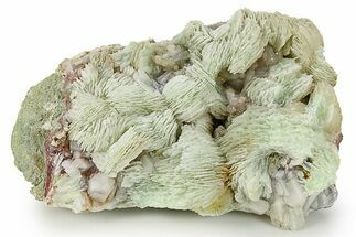 Green, Bladed Prehnite Crystals with Quartz - Morocco #292272