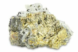 Brassy Pyrite with Sphalerite and Quartz - Peru #291963