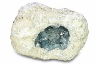 Crystal Filled Celestine (Celestite) Geode - Madagascar #293057