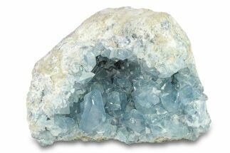 Crystal Filled Celestine (Celestite) Geode - Madagascar #293074