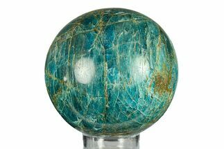 Bright Blue Apatite Sphere - Madagascar #293532