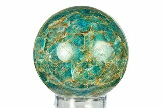 Bright Blue Apatite Sphere - Madagascar #293556