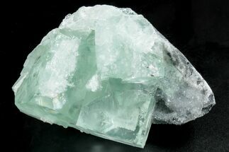 Glass-Clear Green Cubic Fluorite Crystals - China #293802