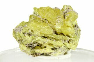 Lemon-Yellow Sulfur Crystal Cluster - Italy #293266