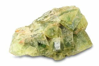 Yellow-Green Cubic Fluorite Crystal Cluster - Morocco #293726