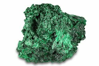 Fibrous Malachite Crystal Cluster - DR Congo #294651