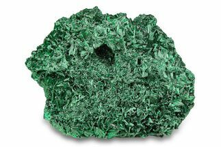 Fibrous Malachite Crystal Cluster - DR Congo #294655
