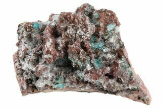 Rosasite, Malachite, and Selenite on Ferroan Dolomite - Morocco #295187
