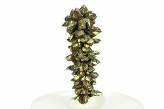 Iridescent Marcasite Crystal Stalactite - Linwood Mine, Iowa #298806