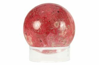 Polished Thulite (Manganian-Zoisite) Sphere - Trondheim, Norway #301509