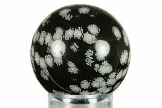 Polished Snowflake Obsidian Sphere - Utah #301598