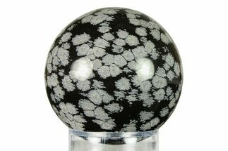 Polished Snowflake Obsidian Sphere - Utah #301603