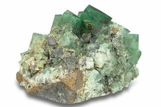 Fluorescent Green Fluorite Cluster - Diana Maria Mine, England #301661