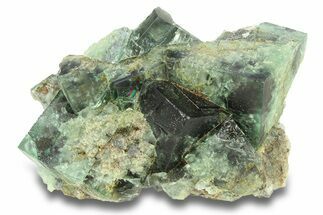 Fluorescent Green Fluorite Cluster - Diana Maria Mine, England #301662